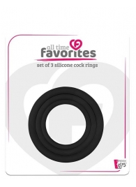 Набор из 3 эрекционных колец SILICONE COCKRINGS - Dream Toys - в Кисловодске купить с доставкой