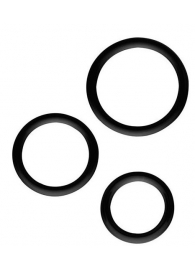 Набор из 3 эрекционных колец SILICONE COCKRINGS - Dream Toys - в Кисловодске купить с доставкой