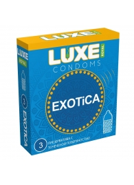 Текстурированные презервативы LUXE Royal Exotica - 3 шт. - Luxe - купить с доставкой в Кисловодске