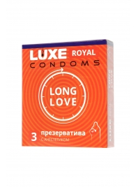 Презервативы с продлевающим эффектом LUXE Royal Long Love - 3 шт. - Luxe - купить с доставкой в Кисловодске