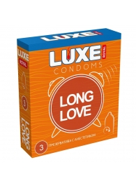 Презервативы с продлевающим эффектом LUXE Royal Long Love - 3 шт. - Luxe - купить с доставкой в Кисловодске