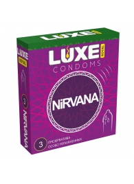 Презервативы с увеличенным количеством смазки LUXE Royal Nirvana - 3 шт. - Luxe - купить с доставкой в Кисловодске