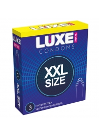 Презервативы увеличенного размера LUXE Royal XXL Size - 3 шт. - Luxe - купить с доставкой в Кисловодске
