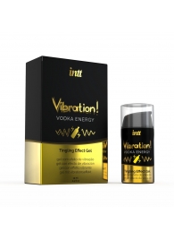 Жидкий интимный гель с эффектом вибрации Vibration! Vodka Energy - 15 мл. - INTT - купить с доставкой в Кисловодске