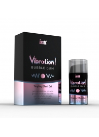 Жидкий интимный гель с эффектом вибрации Vibration! Bubble Gum - 15 мл. - INTT - купить с доставкой в Кисловодске