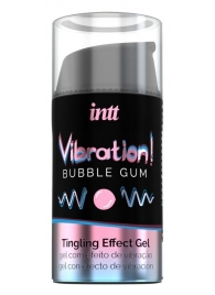 Жидкий интимный гель с эффектом вибрации Vibration! Bubble Gum - 15 мл. - INTT - купить с доставкой в Кисловодске