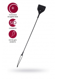 Черный гладкий стек с тонкой ручкой - 48 см. - ToyFa - купить с доставкой в Кисловодске