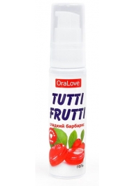 Гель-смазка Tutti-frutti со вкусом барбариса - 30 гр. - Биоритм - купить с доставкой в Кисловодске