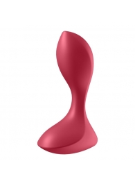 Красный вибромассажёр простаты Satisfyer Backdoor Lover - 14 см. - Satisfyer - в Кисловодске купить с доставкой