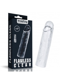 Прозрачная насадка-удлинитель Flawless Clear Penis Sleeve Add 1 - 15,5 см. - Lovetoy - в Кисловодске купить с доставкой