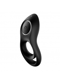 Черное эрекционное виброкольцо Legendary Duo - Satisfyer - в Кисловодске купить с доставкой