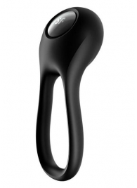 Черное эрекционное виброкольцо Majestic Duo - Satisfyer - в Кисловодске купить с доставкой
