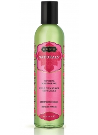 Массажное масло Naturals Strawberry Dreams с ароматом клубники - 236 мл. - Kama Sutra - купить с доставкой в Кисловодске