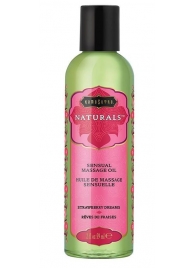Массажное масло Naturals Strawberry Dreams с ароматом клубники - 59 мл. - Kama Sutra - купить с доставкой в Кисловодске