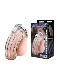 Металлическая клетка Prisoner Cock Сage с замком - BlueLine - купить с доставкой в Кисловодске