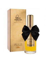 Массажное масло Light My Fire с ароматом карамели - 100 мл. - Bijoux Indiscrets - купить с доставкой в Кисловодске
