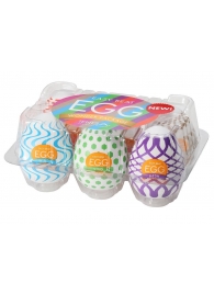 Набор из 6 мастурбаторов Tenga EGG IV с различным рельефом - Tenga - в Кисловодске купить с доставкой