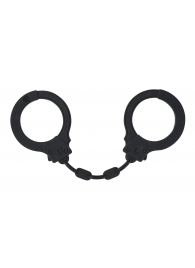 Черные силиконовые наручники Suppression - Lola Games - купить с доставкой в Кисловодске
