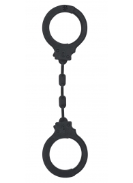 Черные силиконовые наручники Suppression - Lola Games - купить с доставкой в Кисловодске