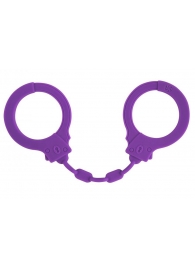 Фиолетовые силиконовые наручники Suppression - Lola Games - купить с доставкой в Кисловодске