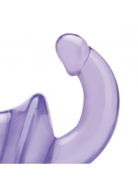 Фиолетовый безремневой страпон Strapless Strap-On - Lux Fetish - купить с доставкой в Кисловодске