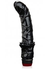 Черный вибромассажер простаты 6  Premium Prostate Massager - BlueLine - в Кисловодске купить с доставкой