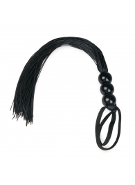 Черная силиконовая плеть Silicone Whip - 32 см. - Easy toys - купить с доставкой в Кисловодске