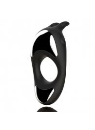 Черное эрекционное кольцо с двумя моторами Zeus Dual Vibe Cock Ring - FeelzToys - в Кисловодске купить с доставкой