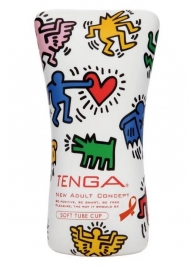 Мастурбатор-туба Keith Haring Soft Tube CUP - Tenga - в Кисловодске купить с доставкой