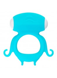 Голубое виброкольцо на пенис Sair - A-toys - в Кисловодске купить с доставкой