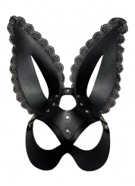 Маска зайки с кружевом на ушках - БДСМ Арсенал - купить с доставкой в Кисловодске