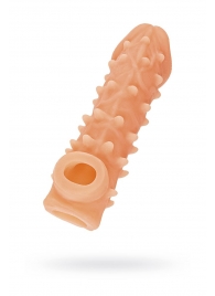 Телесная закрытая насадка с пупырышками Cock Sleeve Size S - 13,8 см. - KOKOS - в Кисловодске купить с доставкой