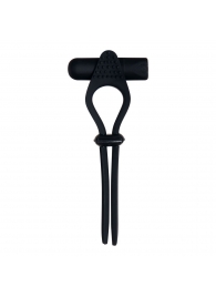 Черное эрекционное лассо с вибропулей Black Tie Affair - Zero Tolerance - в Кисловодске купить с доставкой