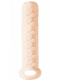 Телесный фаллоудлинитель Homme Long - 13,5 см. - Lola Games - в Кисловодске купить с доставкой