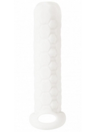 Белый фаллоудлинитель Homme Long - 13,5 см. - Lola Games - в Кисловодске купить с доставкой