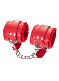 Красные наручники Anonymo из искусственной кожи - ToyFa - купить с доставкой в Кисловодске