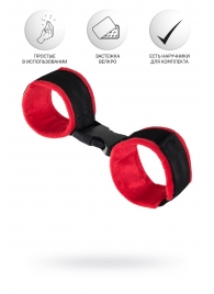 Красно-черные велюровые оковы Anonymo - ToyFa - купить с доставкой в Кисловодске