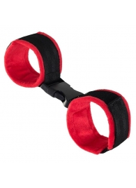 Красно-черные велюровые оковы Anonymo - ToyFa - купить с доставкой в Кисловодске