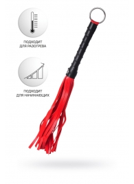 Красно-черный флоггер Anonymo - 28 см. - ToyFa - купить с доставкой в Кисловодске
