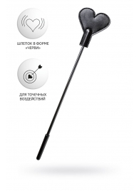 Черный стек со шлепком в форме сердца Anonymo - 35 см. - ToyFa - купить с доставкой в Кисловодске