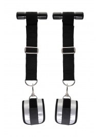 Черно-серебристые фиксаторы для рук на дверь Anonymo - ToyFa - купить с доставкой в Кисловодске