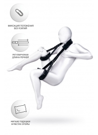 Черные кожаные стропы для фиксации Anonymo - ToyFa - купить с доставкой в Кисловодске