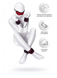 Красно-черный бондажный набор Anonymo - ToyFa - купить с доставкой в Кисловодске