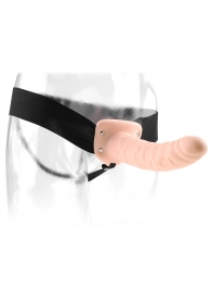 Полый страпон 8  Hollow Strap-On телесного цвета - 19 см. - Pipedream - купить с доставкой в Кисловодске