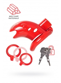 Красный мужской пояс верности из пластика - ToyFa - купить с доставкой в Кисловодске