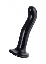 Черный стимулятор для пар P G-Spot Dildo Size M - 18 см. - Strap-on-me - в Кисловодске купить с доставкой