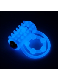 Голубое, светящееся в темноте виброкольцо Lumino Play Vibrating Penis Ring - Lovetoy - в Кисловодске купить с доставкой