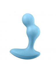 Голубой анальный вибростимулятор Deep Driver - 11,2 см. - Satisfyer - в Кисловодске купить с доставкой