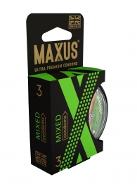 Презервативы в пластиковом кейсе MAXUS AIR Mixed - 3 шт. - Maxus - купить с доставкой в Кисловодске