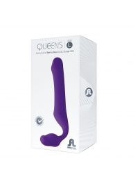 Фиолетовый безремневой страпон Queens L - Adrien Lastic - купить с доставкой в Кисловодске